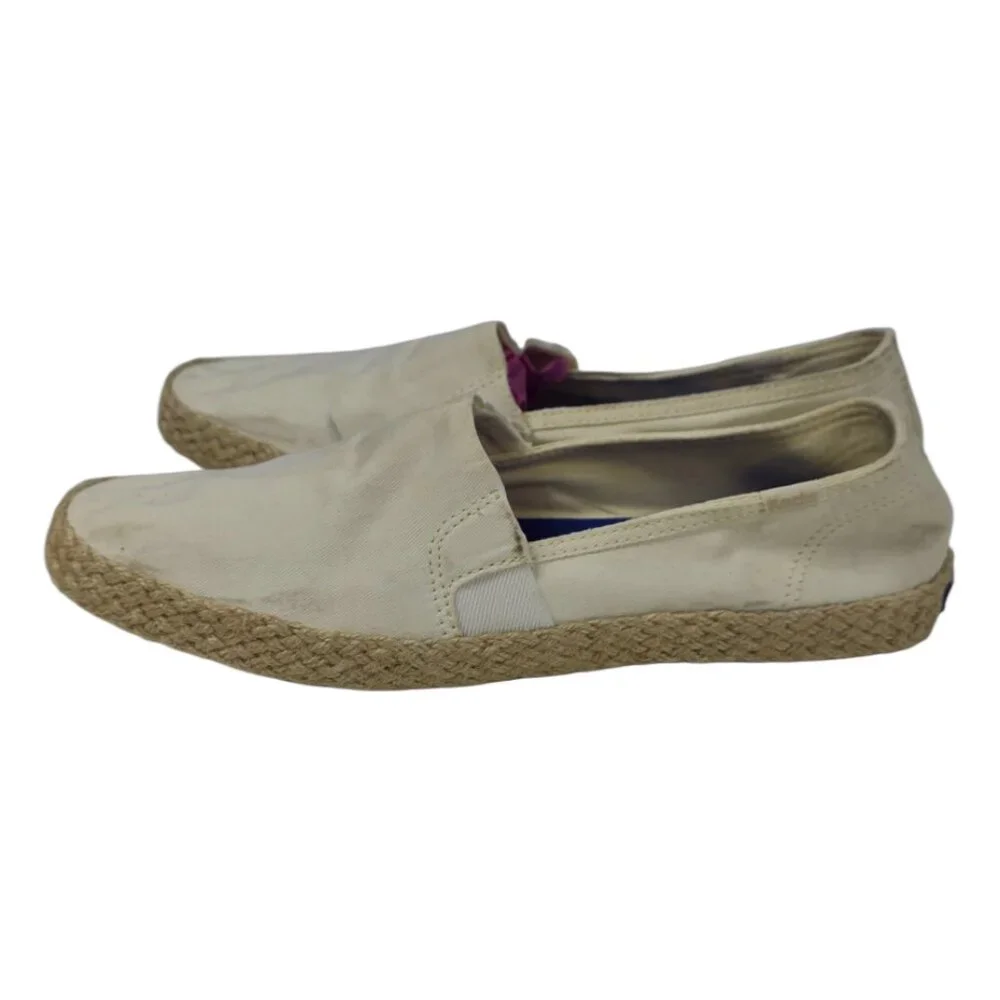 Keds Ortholite Slip On Shoes, Espadrilles, Striped, Cream, Casual, Set of 2, 9.5 - Picture 5 of 12
